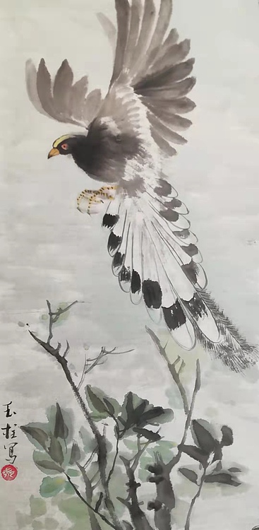 美术教师，赤峰画院青年潜力艺术家--张玉柱 起飞