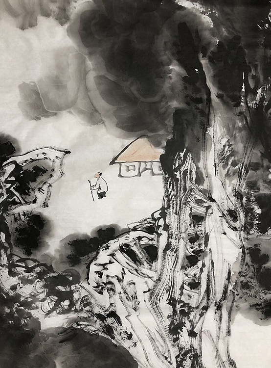 中国书画收藏家协会会员 泓靖 林间3