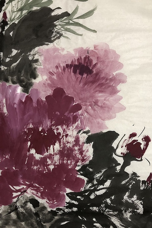 中国书画收藏家协会会员 泓靖 富贵吉祥图