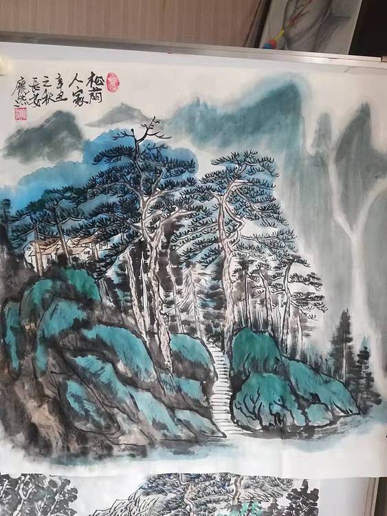 庞染 松荫人家