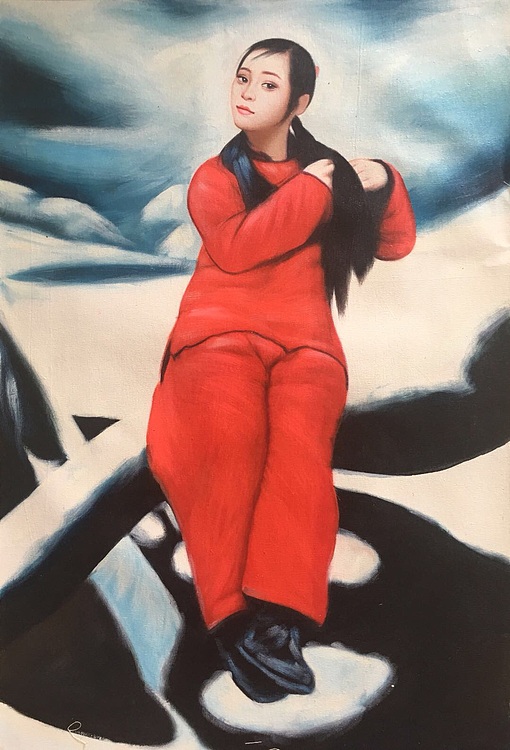 陈一茗 雪中红