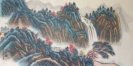 精品山水 扬州中山书画院特聘画家 国家一级美术师 巫世林