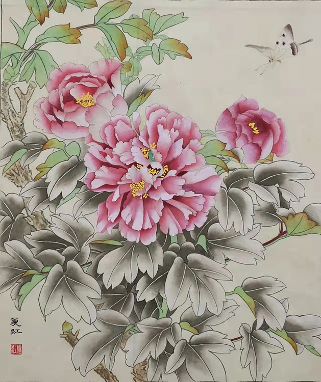 亓夏红 牡丹小品