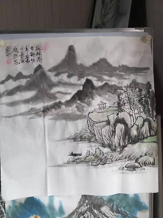 庞染 蔬林高台抒怀
