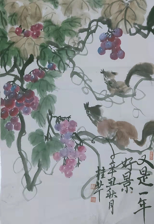 青年书画家 闫桂芹 又是一年好景
