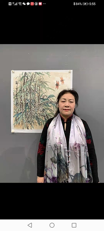 《节节高》中美协会员薛玉云精品花鸟