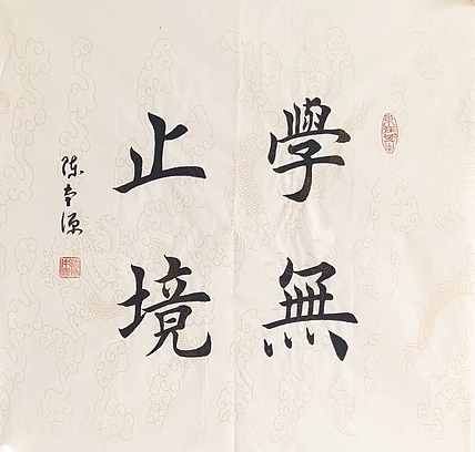 《学无止境》一级书法师 陈本源 楷书精品