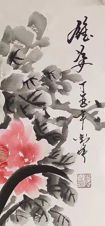 《雄姿》  鲁中鹰王 刘峰 花鸟精品