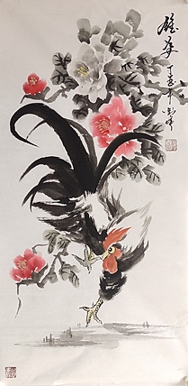 《雄姿》  鲁中鹰王 刘峰 花鸟精品