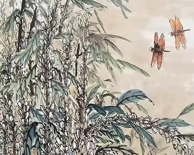 《节节高》中美协会员薛玉云精品花鸟