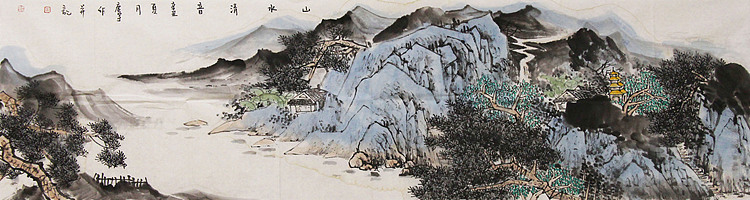 中美协山河画会创作员,满维起工作室画家 薛广宇 山水画作品