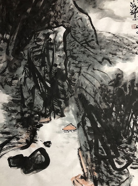 中国书画收藏家协会会员 泓靖 自在山中宿