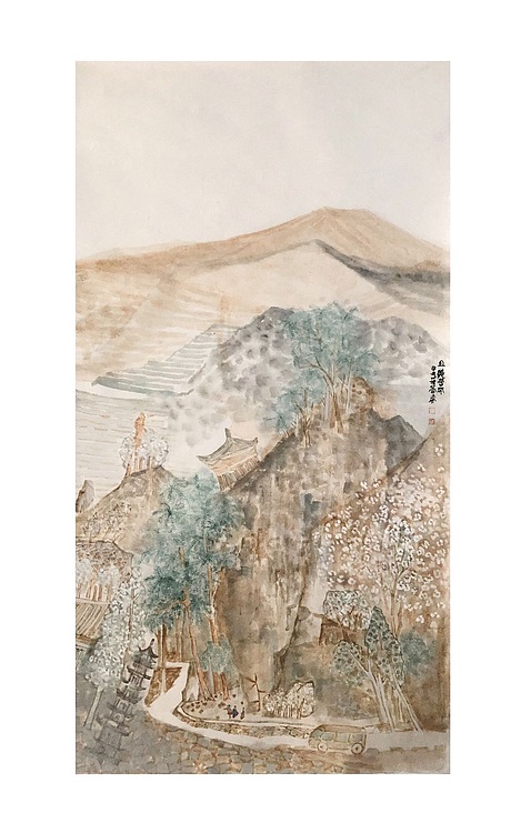 职业书画家 王蓓蕾 《且听花开》