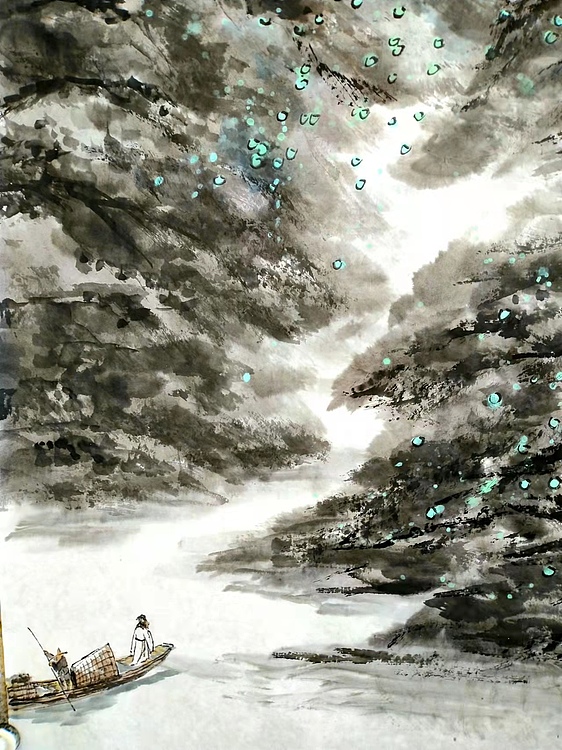 职业书画家 于恩沛 溪山归舟