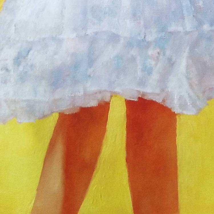 胡冰 原创油画作品《青春的记忆》
