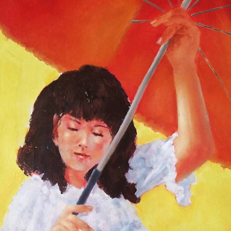 胡冰 原创油画作品《青春的记忆》