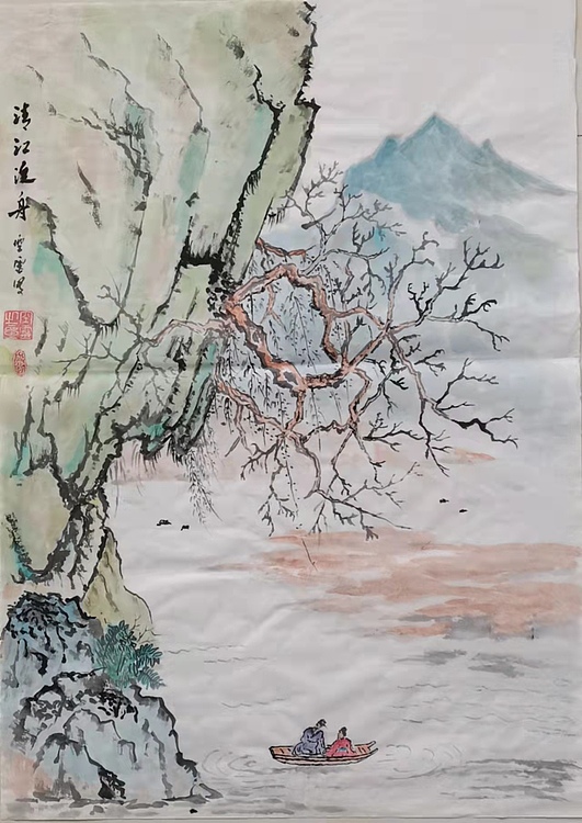 空靈 清江泛舟