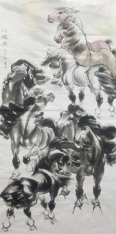 李永海 八骏图