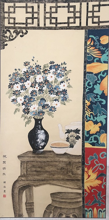 雪中寒蕊 故园情丝
