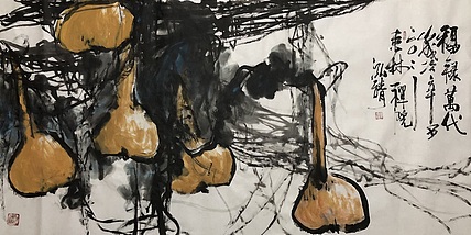 中国书画收藏家协会会员 泓靖 福禄万代