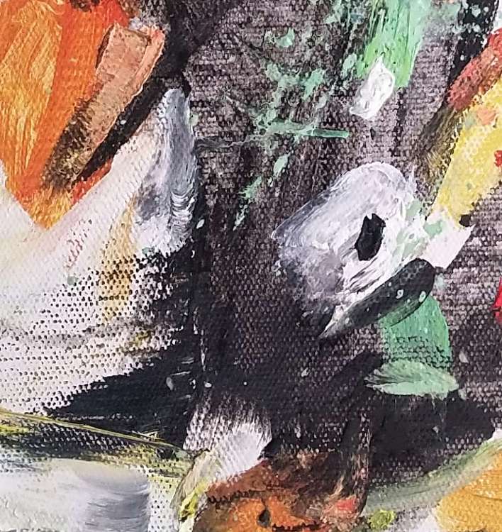 胡冰 原创油画作品《抽象风景4》