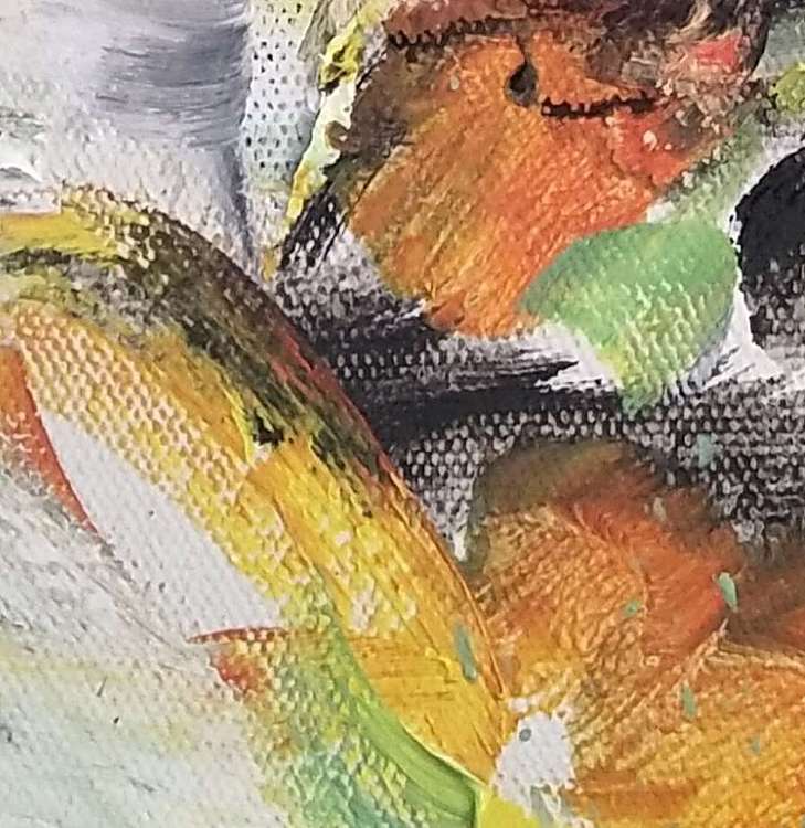 胡冰 原创油画作品《抽象风景4》