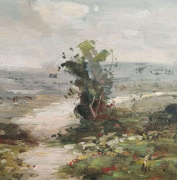 胡冰 纯手绘油画《风景6》