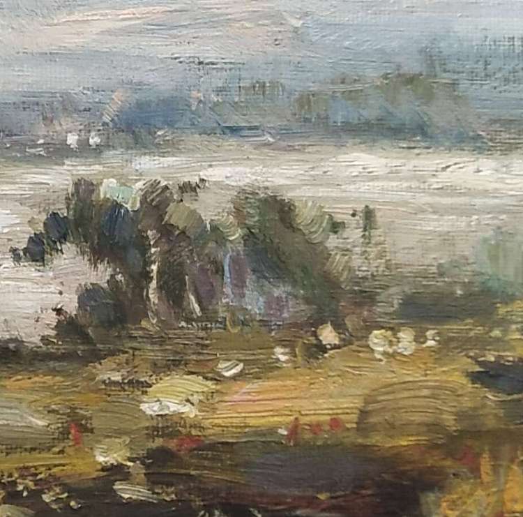 胡冰 纯手绘油画《风景5》