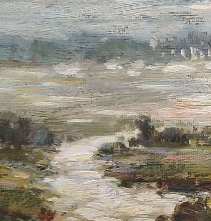 胡冰 纯手绘油画《风景5》