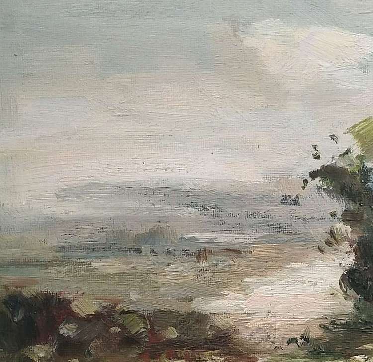 胡冰 纯手绘油画《风景6》
