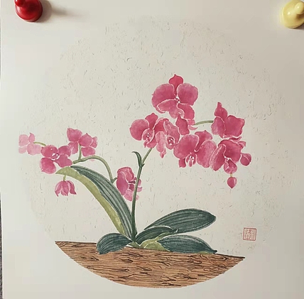 永遇乐 工笔花鸟 卡纸
