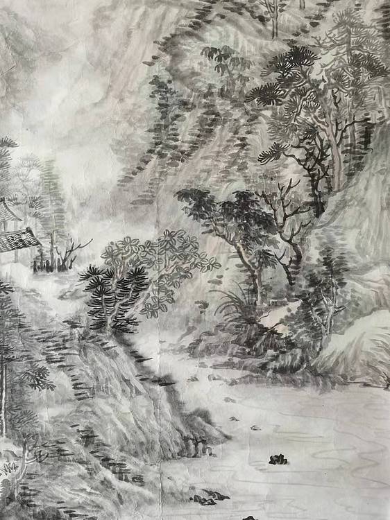 中国艺术研究院 硕士  周心宇 溪山烟雨