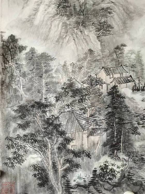 中国艺术研究院 硕士  周心宇 溪山烟雨