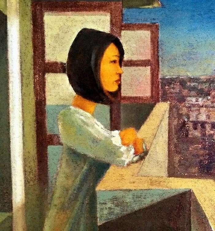 岳志敏 原创油画作品《三线城市》