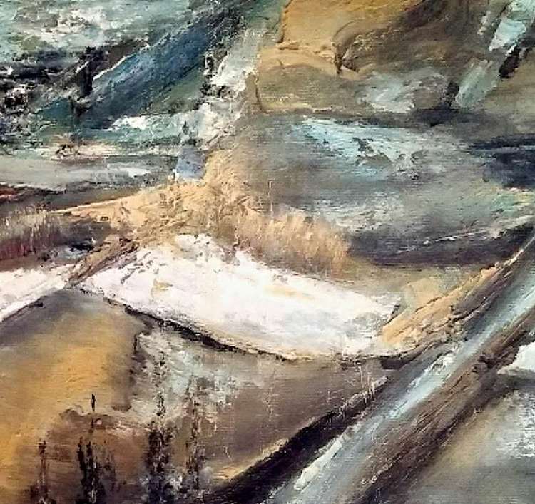 岳志敏 原创油画作品《远方的风景》