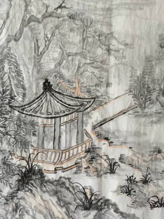 中国艺术研究院 硕士  周心宇 亭中山色