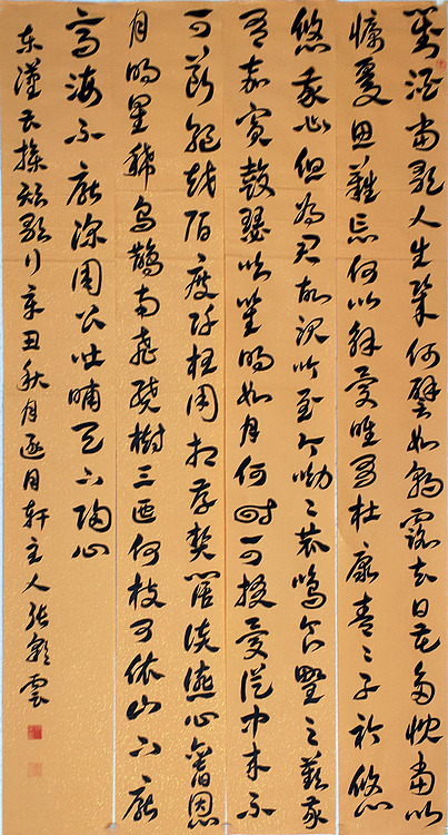 河北书法家【张彩云】书法《短歌行》