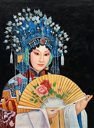 北京市燕京书画院名誉副院长，福建省油画艺术产业协会荣誉副会长 黄伟能 油画