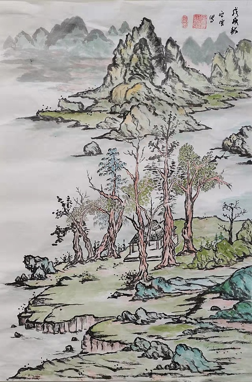 空靈 山水图