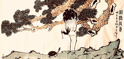 石松 松鹤延年