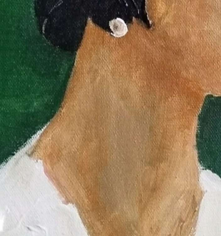 岳志敏 原创油画作品《女子肖像2》