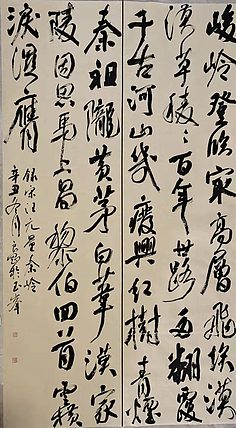 江苏省青年书法家协会会员  淮河居士 宋望元量秦岭