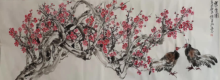 范立志 寒香图