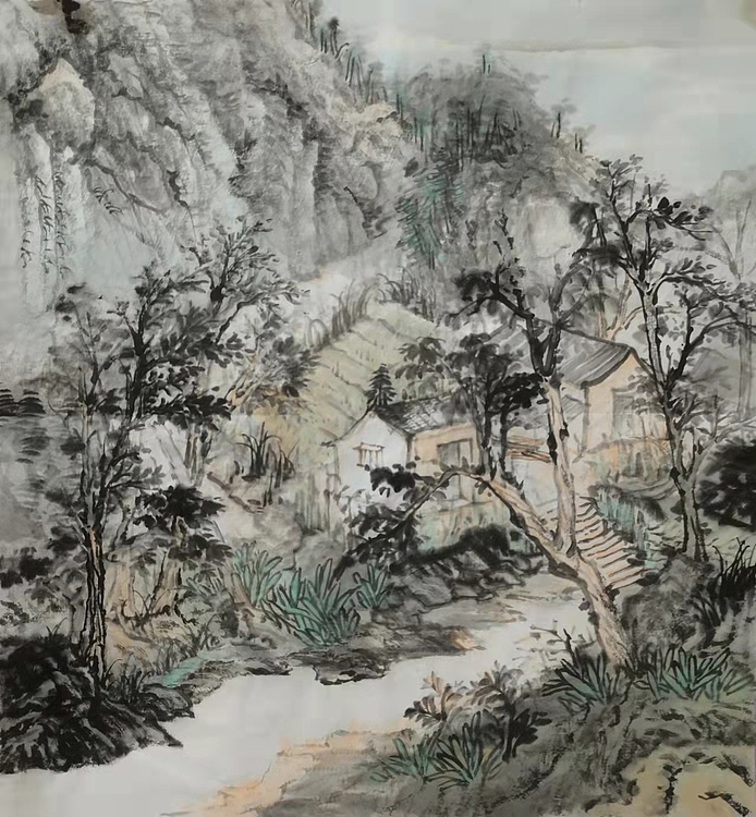 中国艺术研究院 硕士  周心宇 山静似太古
