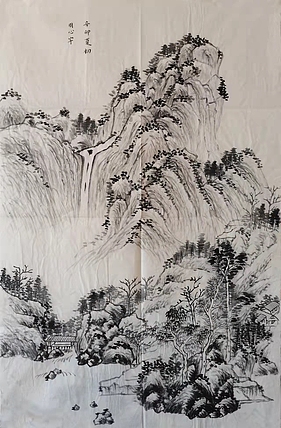 中国艺术研究院 硕士  周心宇 仿古山水