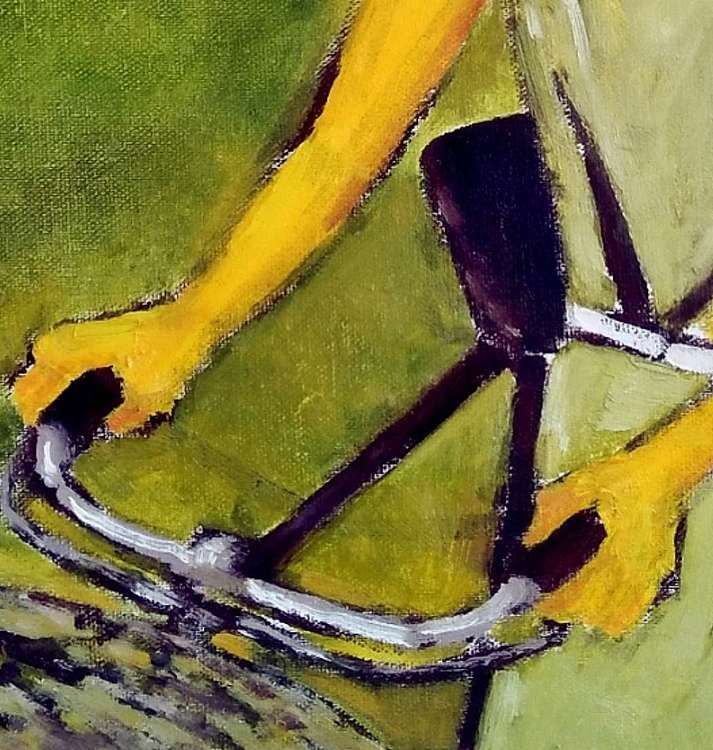 胡冰 原创精品油画《那年》