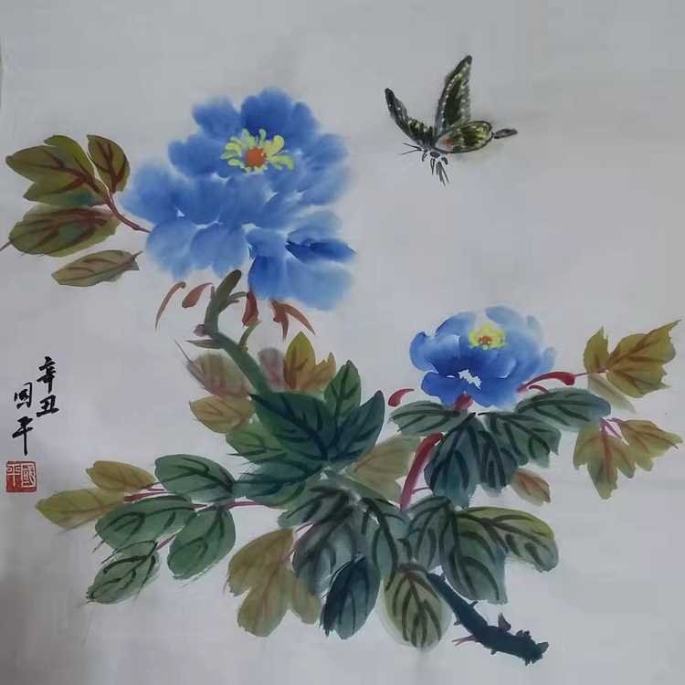 贺国平 国画(牡丹)