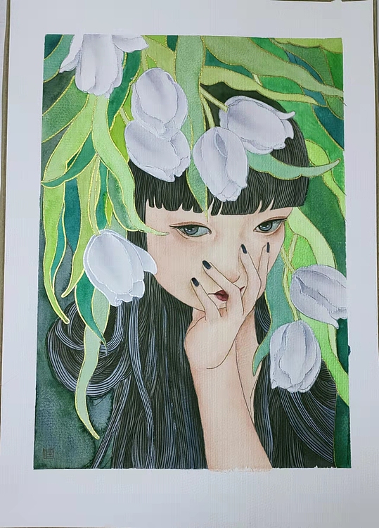 永遇乐 水彩 春之嬅