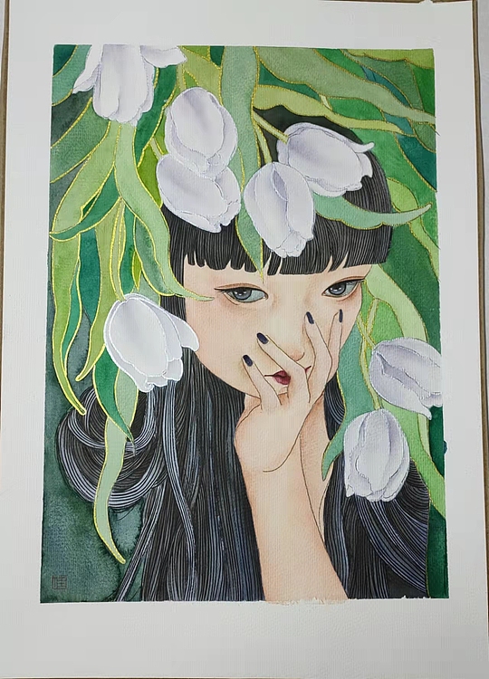 永遇乐 水彩 春之嬅