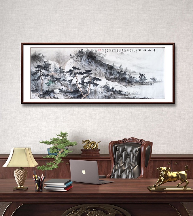 张春萍 《云烟飞瀑》